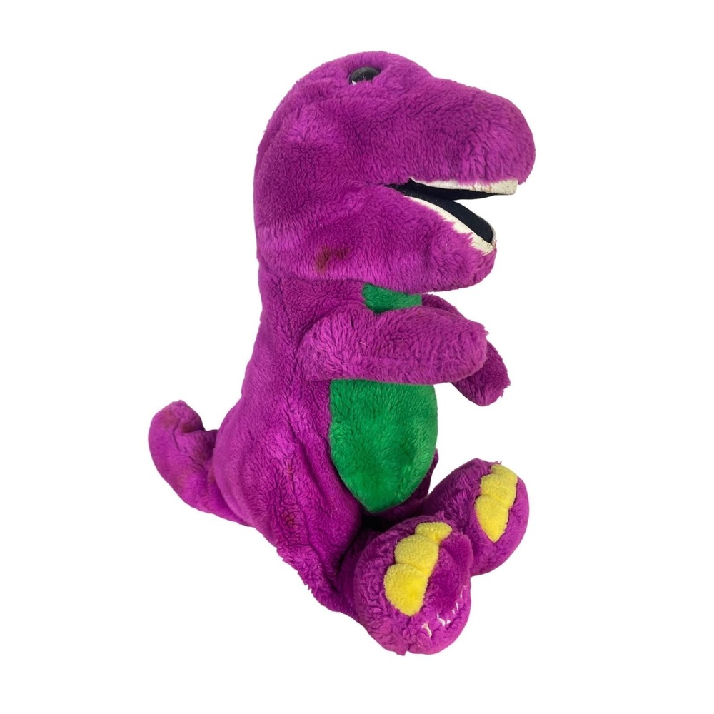 Vintage Barney The Dinosaur Plush 1992 Lyons Group 12 Inch Purple Stuffed Toy TV